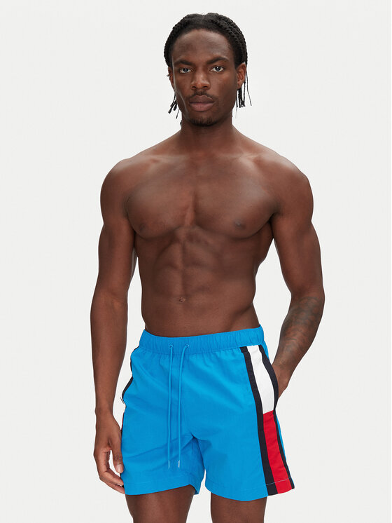 Tommy Hilfiger Tommy Hilfiger Szorty kąpielowe UM0UM02730 Niebieski Regular Fit