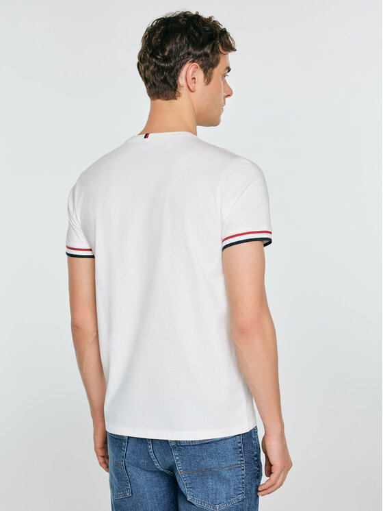 BIG STAR BIG STAR T-Shirt BORTOR Biały Basic Fit