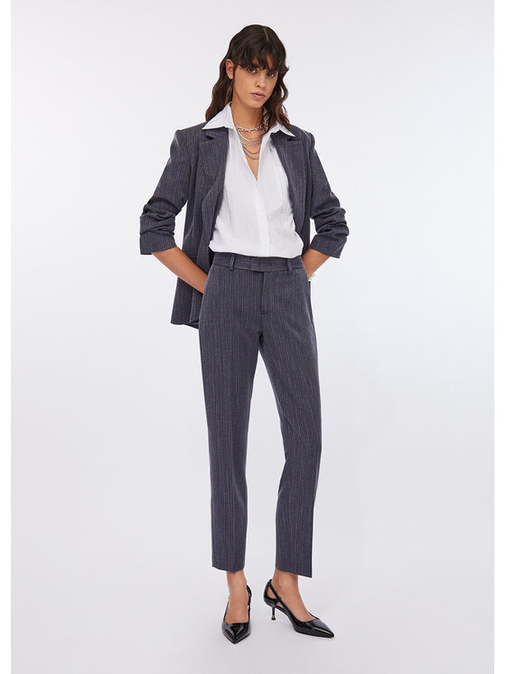 Liu Jo Liu Jo Pantalone da abito CF5426T054AC3781 Celeste Regular Fit