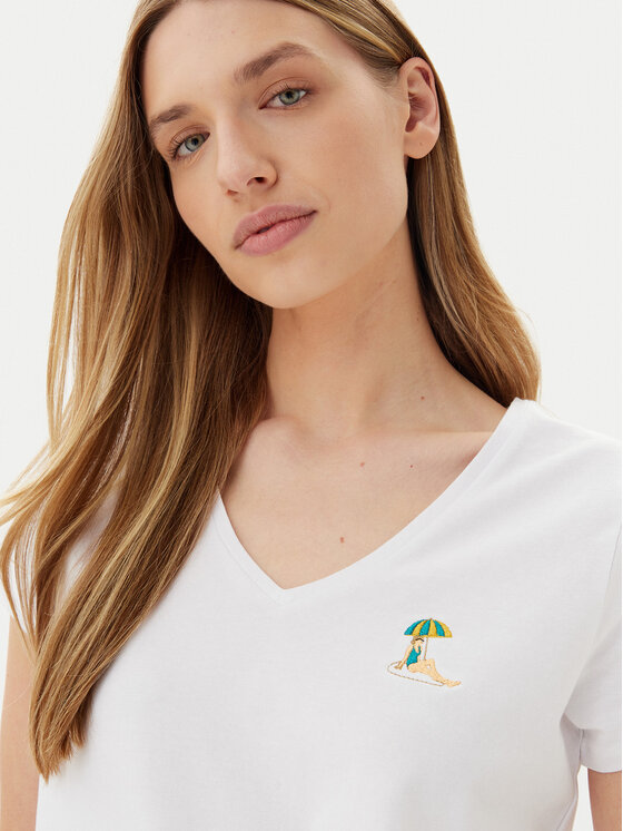 Pieces Pieces T-Shirt Tilly 17157705 Biały Regular Fit