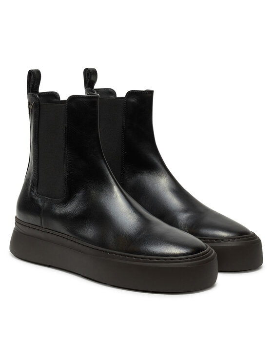 GIUSEPPE ZANOTTI GIUSEPPE ZANOTTI Kotníková obuv s elastickým prvkem IU40024 Černá