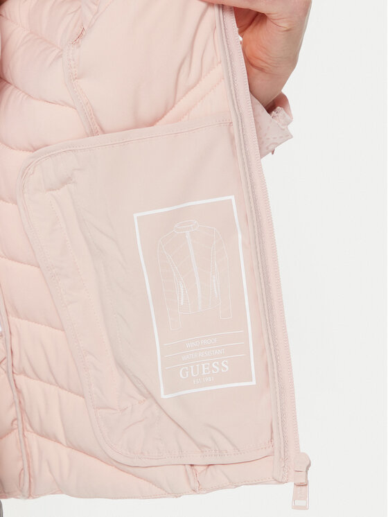 Guess Guess Pūkinė striukė W5RL00 WGV30 Rožinė Regular Fit