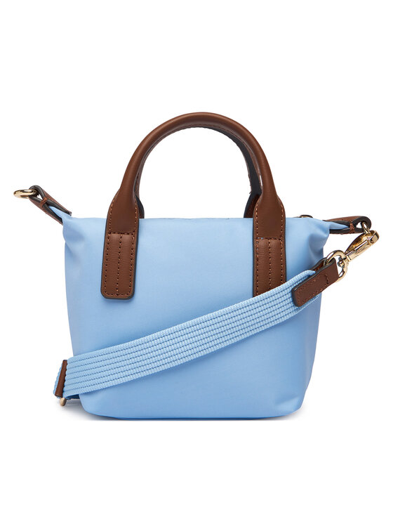 Tommy Hilfiger Tommy Hilfiger Kabelka Popette Micro Tote AW0AW18368 Světle modrá