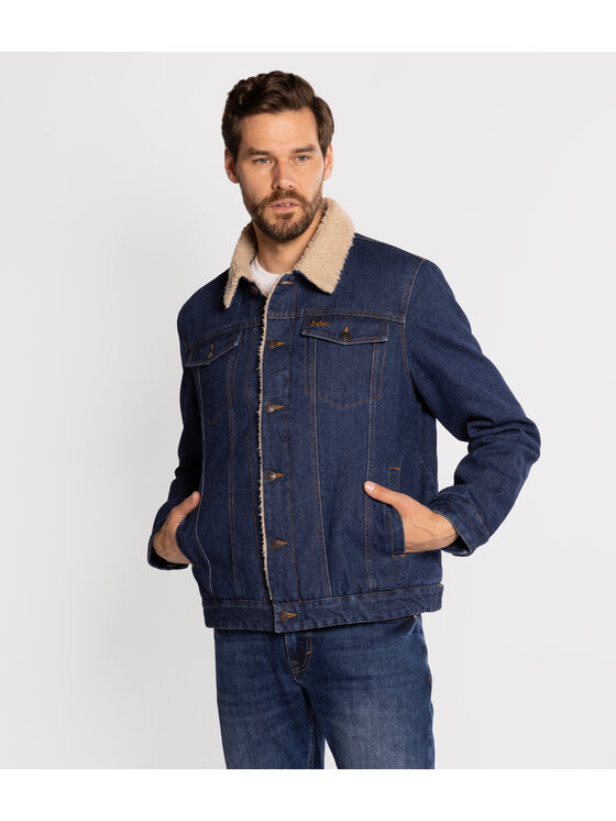 Lee Cooper Lee Cooper Kurtka zimowa BERG Granatowy Regular Fit