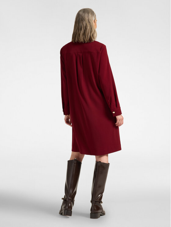 Elena Mirò Elena Mirò Sukienka codzienna 7024P000341N036 Bordowy Regular Fit