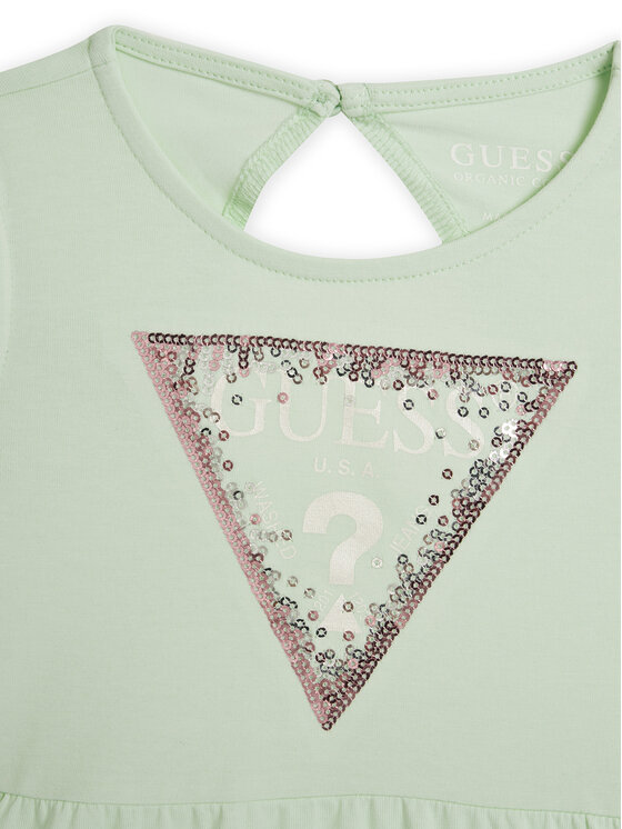 Guess Guess Rochie de zi K5GK22 K6YW4 Verde Regular Fit