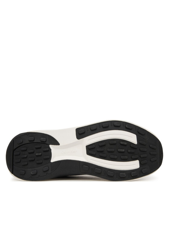 Calvin Klein Calvin Klein Sneakersy Andrea - Chunky Ck Stripe Runner Trainers HM0HM02158 Czarny