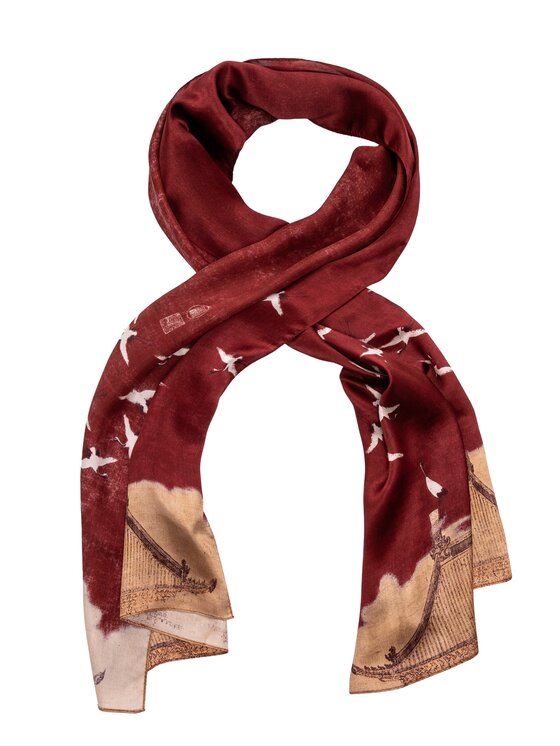 ALLORA BE UNIQUE ALLORA BE UNIQUE Scialle 100% silk Bordeaux