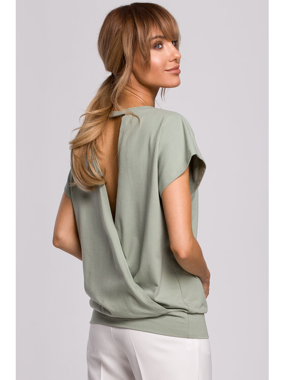 Made of Emotion Made of Emotion Halenka M498 Zelená Basic Fit