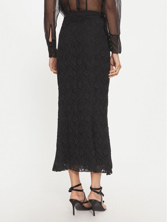 ROTATE ROTATE Suknja olovka Blakli 113070100 Crna Slim Fit