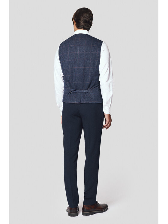 Lancerto Lancerto Kamizelka Sassari KA131224000011 Granatowy Slim Fit