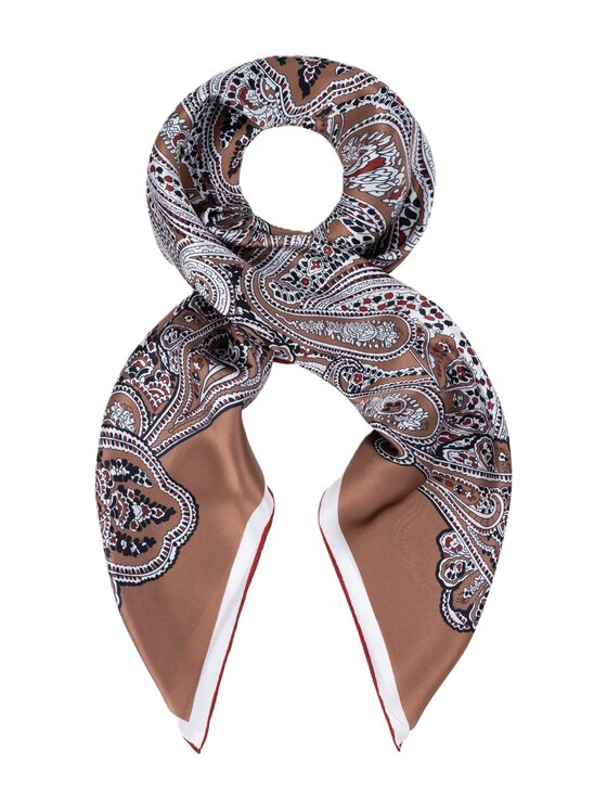 ALLORA BE UNIQUE ALLORA BE UNIQUE Foulard in seta m06ap22 Marrone