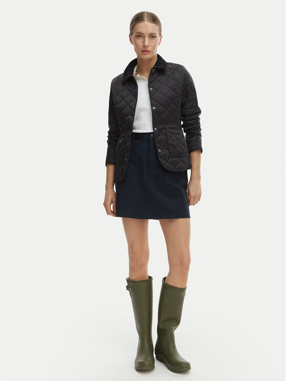 Barbour Barbour Kurtka przejściowa Deveron LQU1012BK91 Czarny Regular Fit