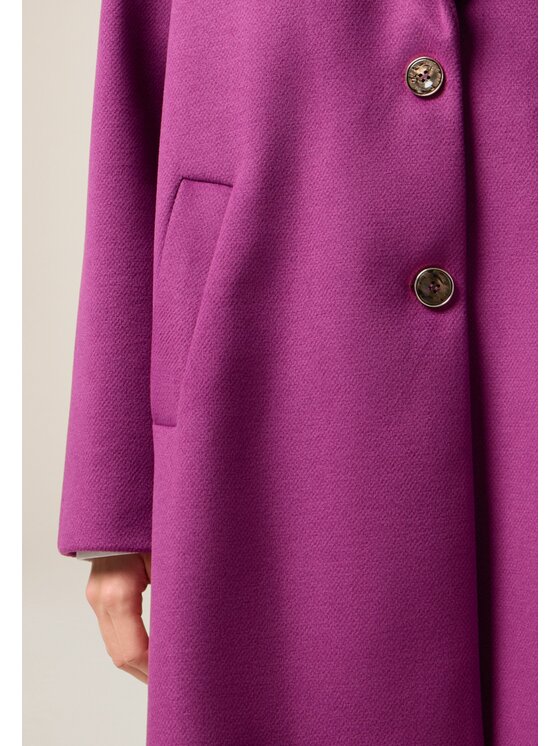 Oltre Oltre Cappotto 8164J000236N009 Viola Baggy Fit