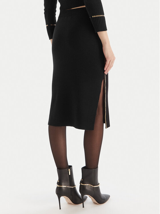 Simona Corsellini Simona Corsellini Zīmuļveida svārki A25CPGOE0101 Melns Slim Fit