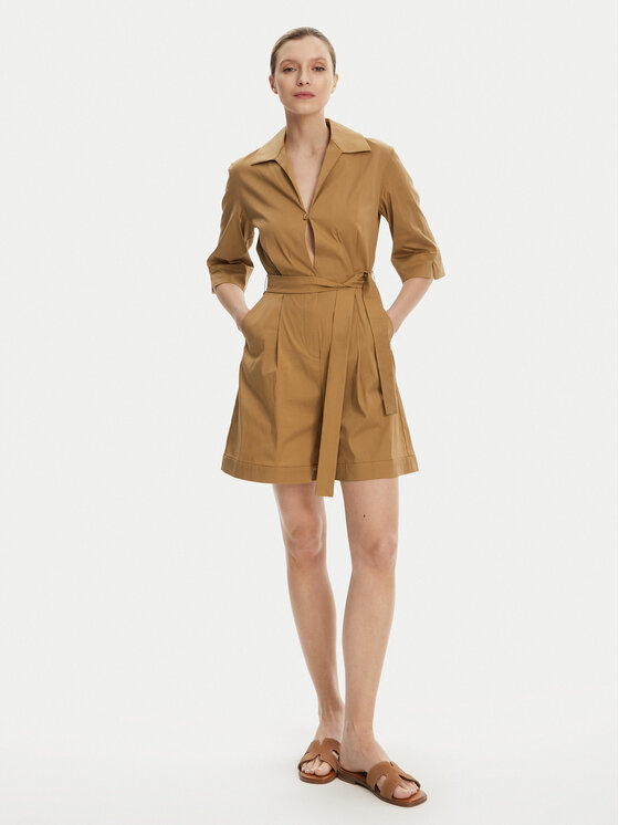 Max Mara Beachwear Max Mara Beachwear Kombinezon Canard 2516241019 Rjava Regular Fit