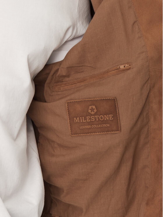 Milestone Milestone Яке бомбър MSTristan 511620 21220 Кафяв Regular Fit