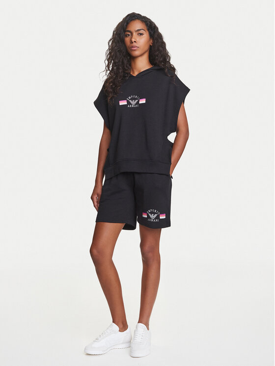 Emporio Armani Underwear Emporio Armani Underwear Bluză EW000498 AF10882 UC001 Negru Loose Fit
