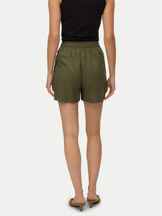 Vero Moda Vero Moda Auduma šorti Jesmilo 10279694 Zaļš Regular Fit