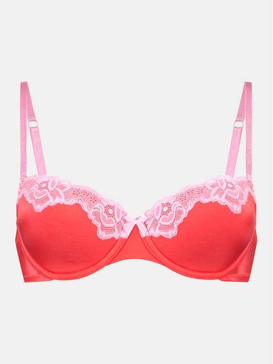 Hunkemöller Hunkemöller Podprsenka s kosticemi Lace & Shine 204610 Červená