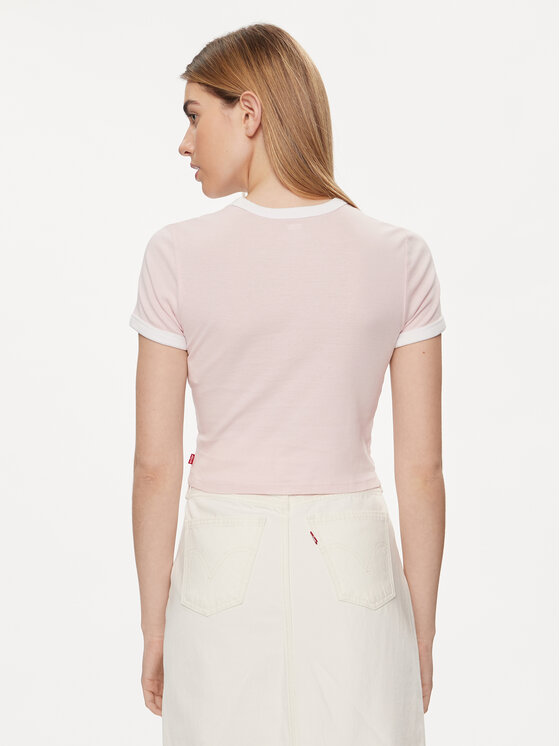 Levi's® Levi's® Тишърт Graphic Ringer A3523-0060 Розов Slim Fit