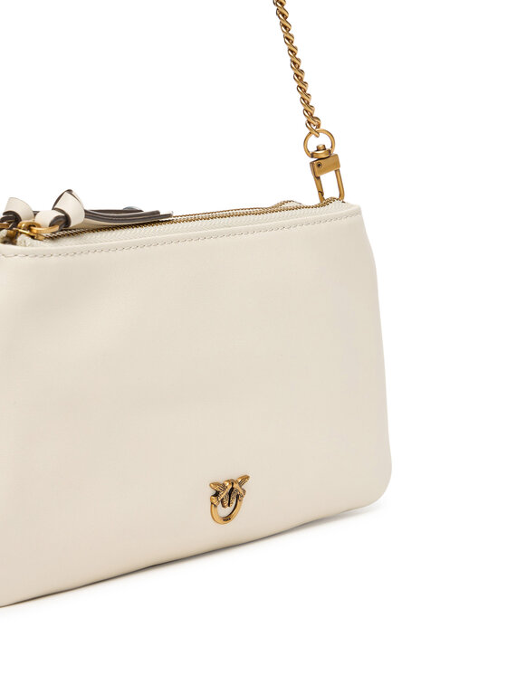 PINKO PINKO Geantă Double Mini Al 25-26 PLTT 105359 A0QO Alb