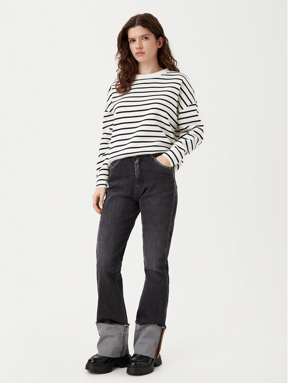 Pieces Pieces Blúz Chilli 17146886 Ekru Regular Fit