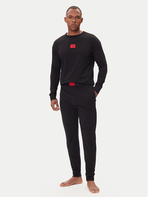 HUGO HUGO Pyžamo Galaxy 50549188 Černá Regular Fit
