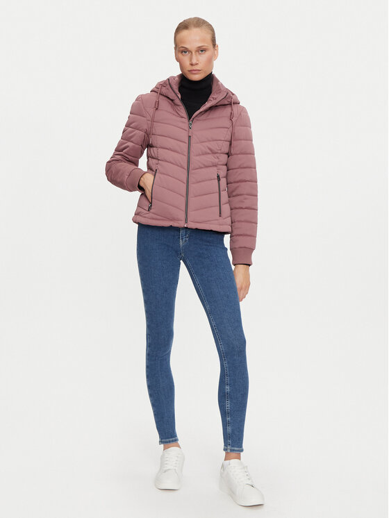JDY JDY Pūkinė striukė Ebonie 15328268 Rožinė Regular Fit