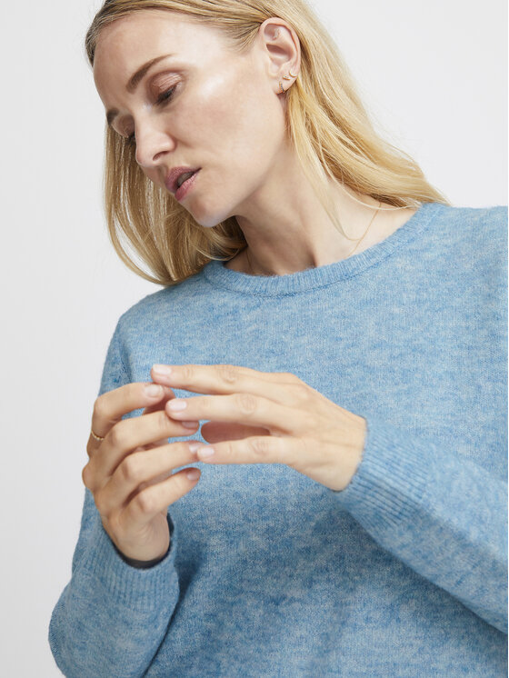 Fransa Fransa Светр 20612833 Голубий Regular Fit