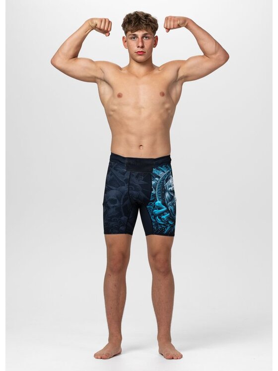 PITBULL PITBULL Szorty sportowe PITBULL WORLD Czarny Regular Fit