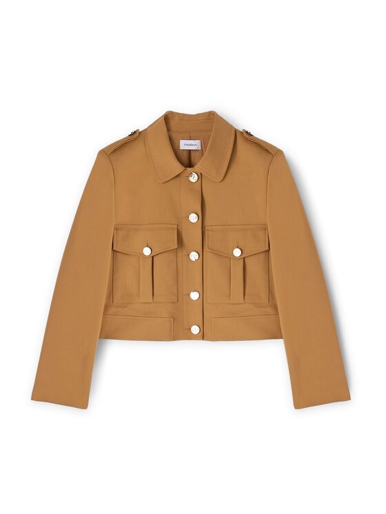 Motivi Motivi Giacca di transizione Q733Q000955N012 Crema Cropp Fit