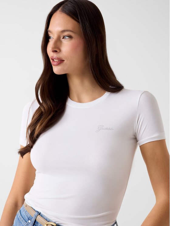 Guess Guess T-Shirt 183551 Biały Classic Fit