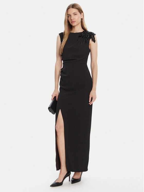 Rinascimento Rinascimento Õhtune kleit CFC0020094002 Must Slim Fit
