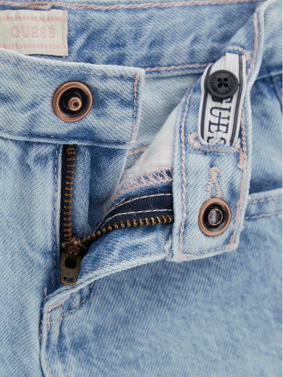Guess Kids Guess Kids Kalhoty z materiálu 181424 Modrá Regular Fit