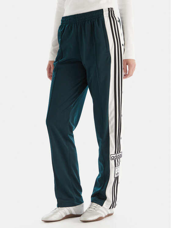 adidas adidas Spodnji del trenirke Adibreak JV7515 Zelena Loose Fit