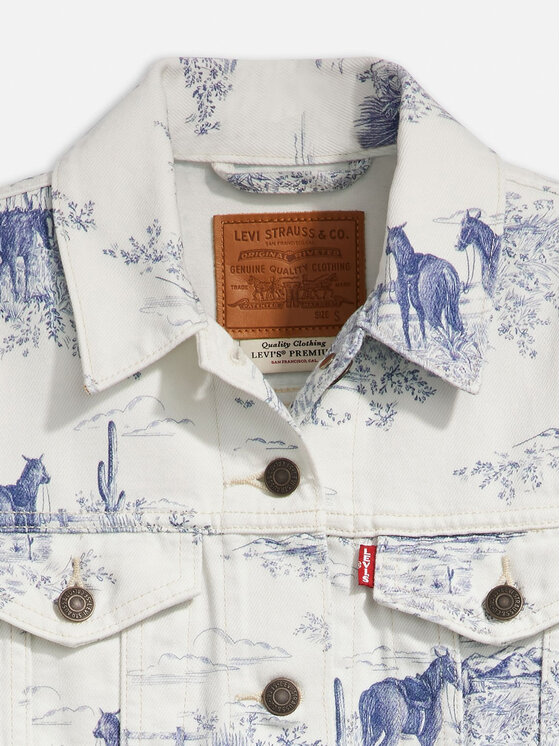 Levi's® Levi's® Τζιν μπουφάν The Original Trucker 29945-0161 Λευκό Regular Fit