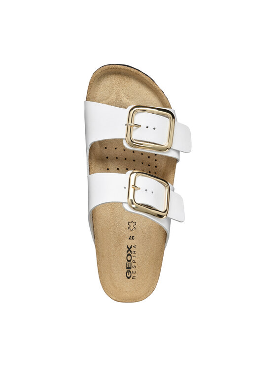 Geox Geox Klapki D Brionia R D45Y3B 00085 C1000 Biały