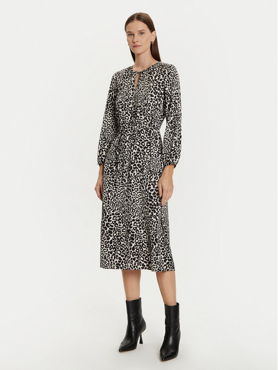 Olsen Olsen Rochie tip cămașă 13001793 Negru Regular Fit