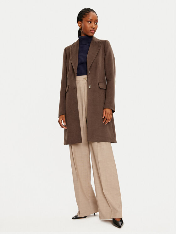Maryley Maryley Prehodni plašč 24IB808/14CO Rjava Regular Fit
