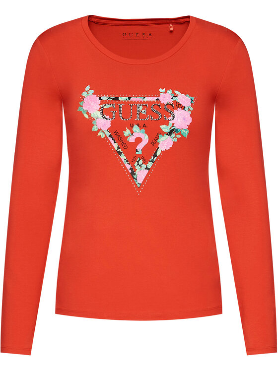 Guess Palaidinė Vilma W0YI83 J1300 Raudona Slim Fit • Modivo.lt