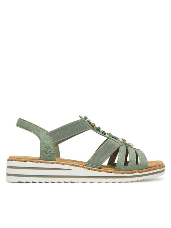 Rieker Rieker Sandali V0649-52 Zelena
