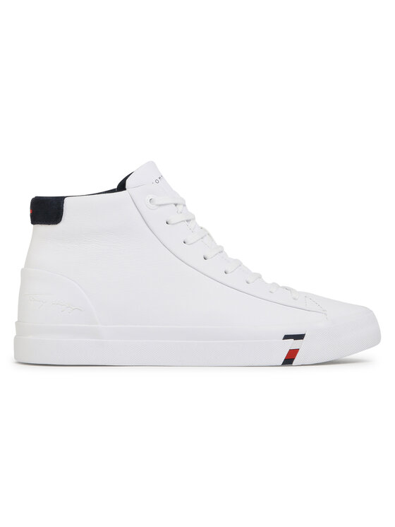 tommy hilfiger leather elevated sneaker