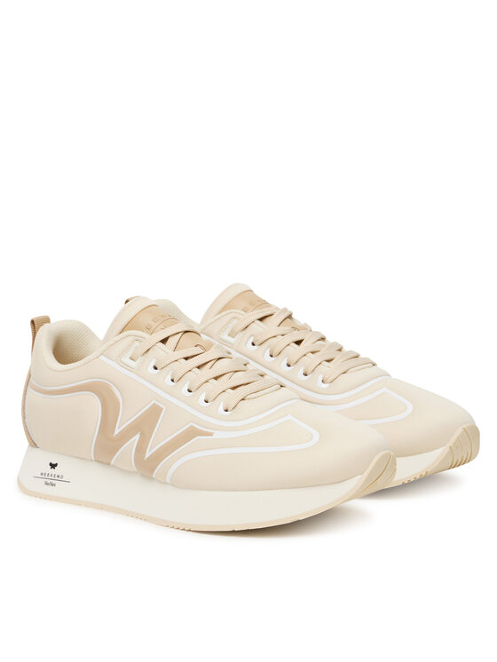 Weekend Max Mara Weekend Max Mara Sneakersy 2525766034650 Écru
