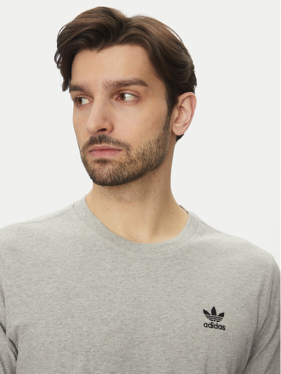 adidas adidas Тишърт Trefoil Essentials JC9988 Сив Regular Fit