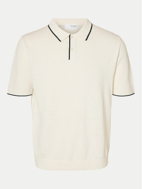 Selected Homme Selected Homme Polokošeľa 16096391 Béžová Regular Fit