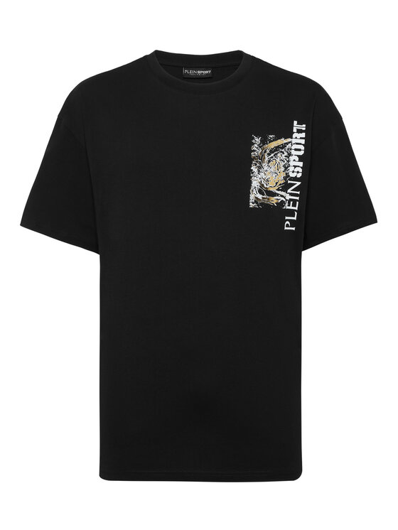 Plein Sport Plein Sport Marškinėliai 24063 Juoda Regular Fit