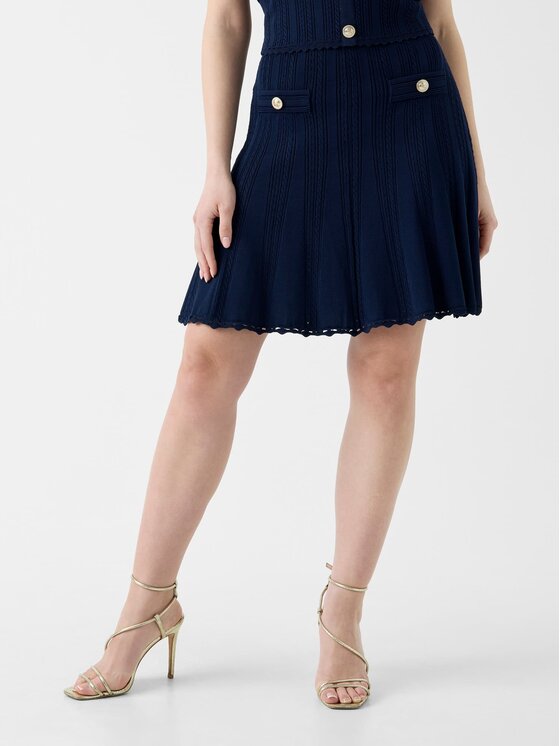 Guess Guess Spódnica mini 183312 Niebieski Classic Fit