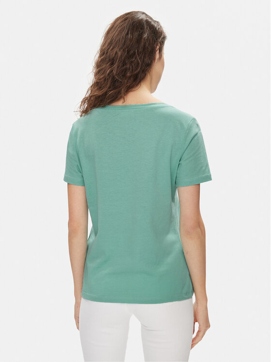 Liu Jo Liu Jo T-Shirt MA4395 J6308 Zielony Regular Fit