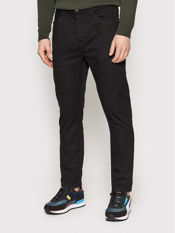 Brave Soul Jeans hlače MJN-EASTBOURNE1 Črna Skinny Fit
